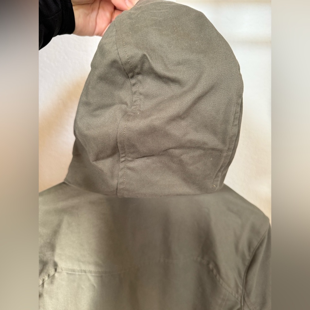 BETABRAND Women’s Morning Mess Chino Twill Green Utility Jacket Hooded - Size XL - Picture 9 of 15